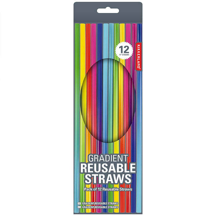 Reusable Plastic Straw Gradient