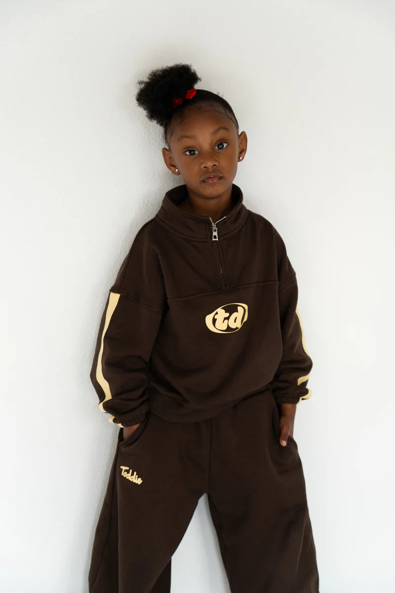 Half-Zip Sweater Brown
