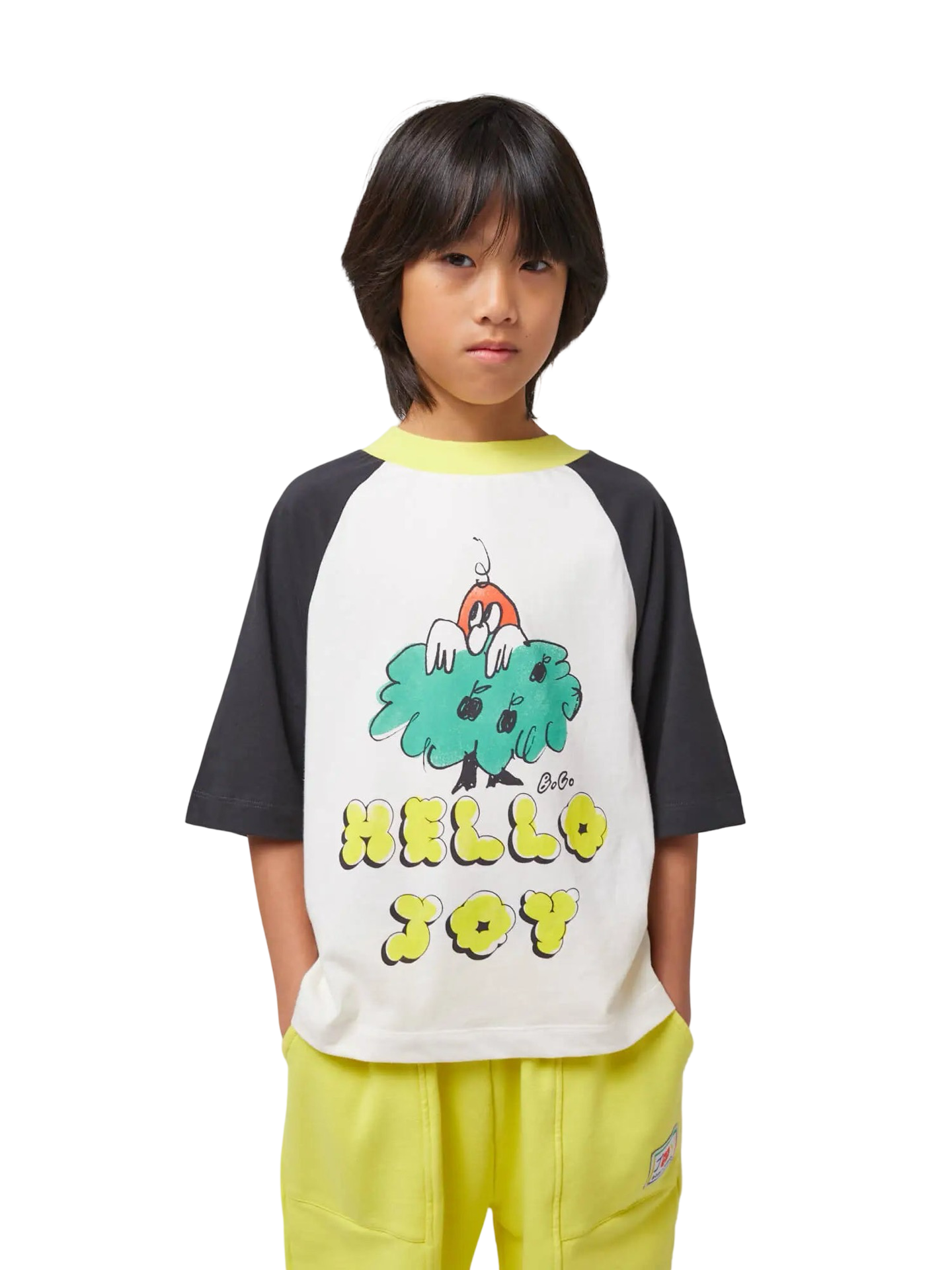 Hello Joy ranglan sleeves T-shirt