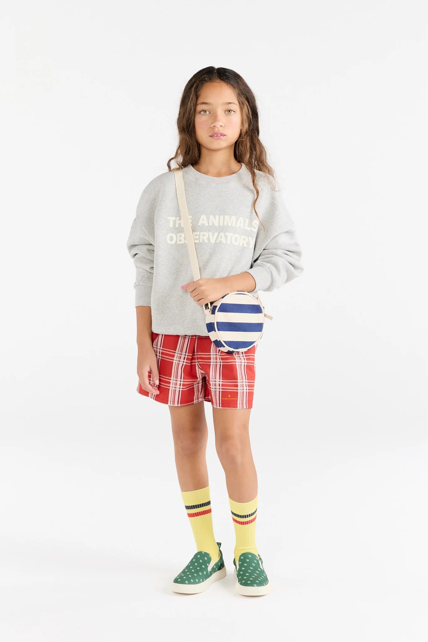 LEO KID SWEATSHIRT MEDIUM GREY HEATHER - BIG & BELG