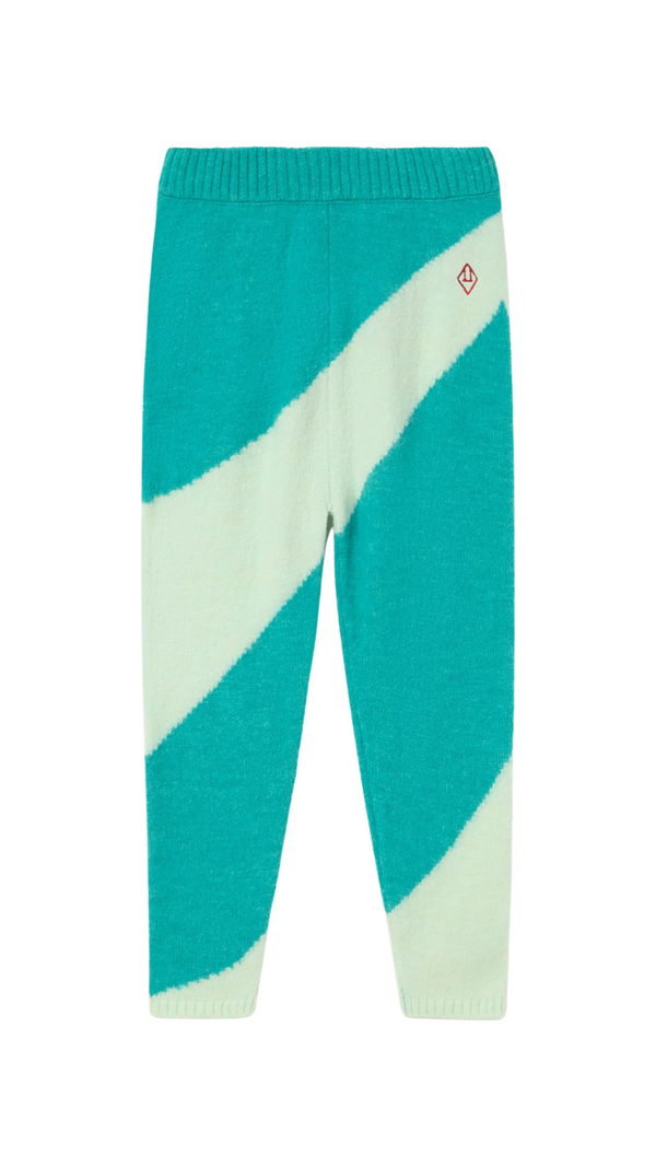 BICOLOR CROW KIDS PANTS Turquoise