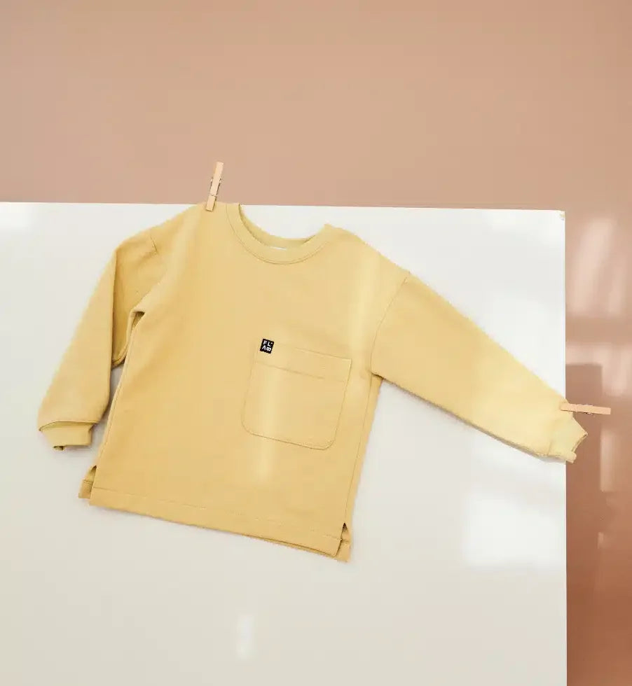 Eddie Sweatshirt Purple Yellow - BIG & BELG