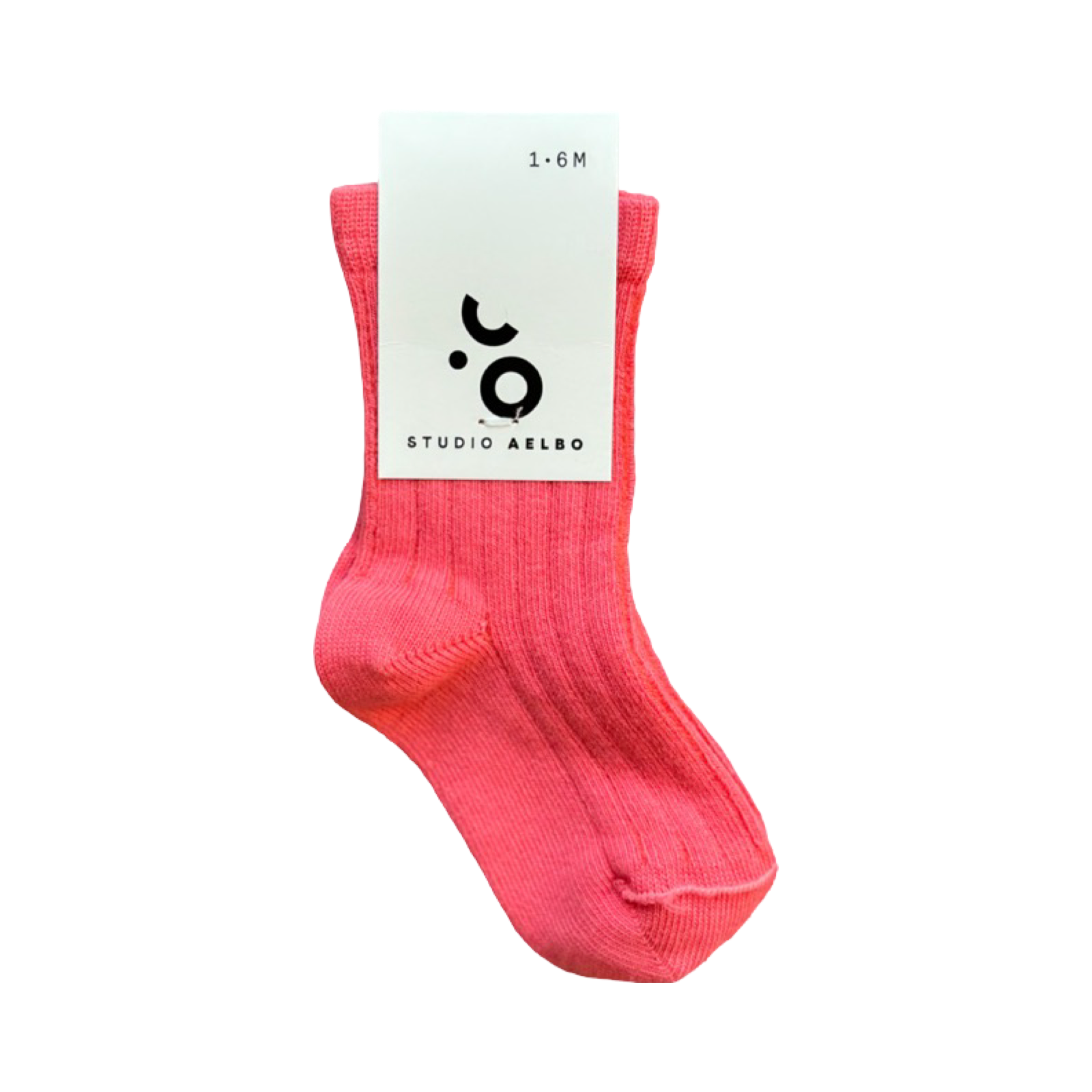 Rib Socks Bright Pink