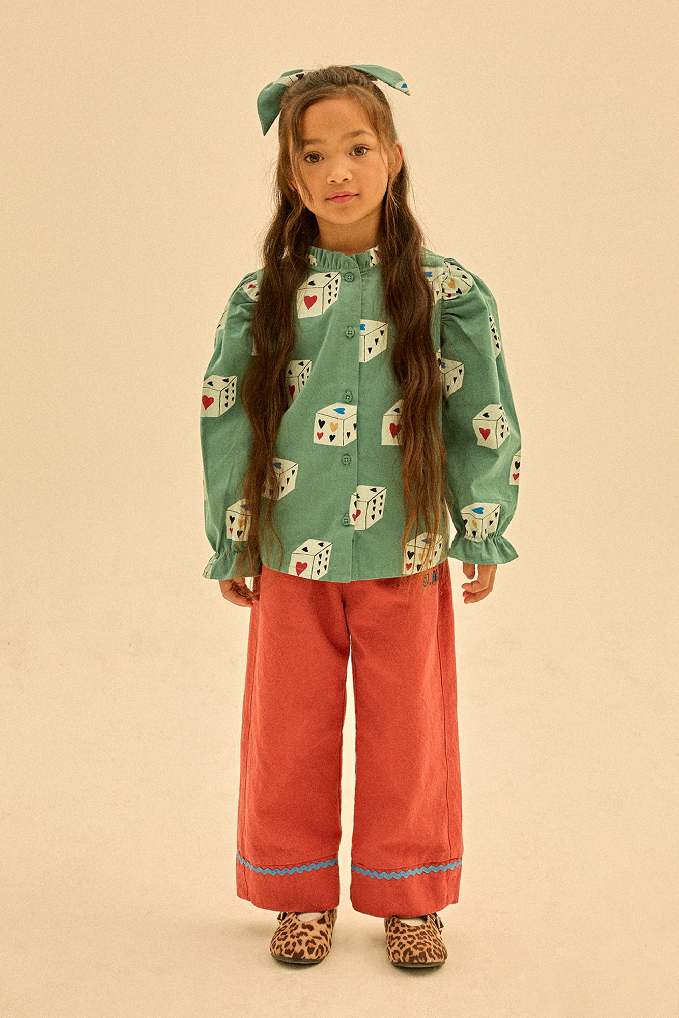 Heart Dice Shirring Blouse - BIG & BELG
