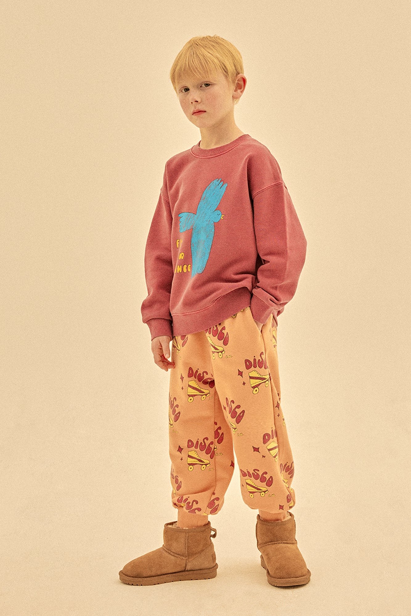 Flying Bird Pigment Sweatshirt - BIG & BELG
