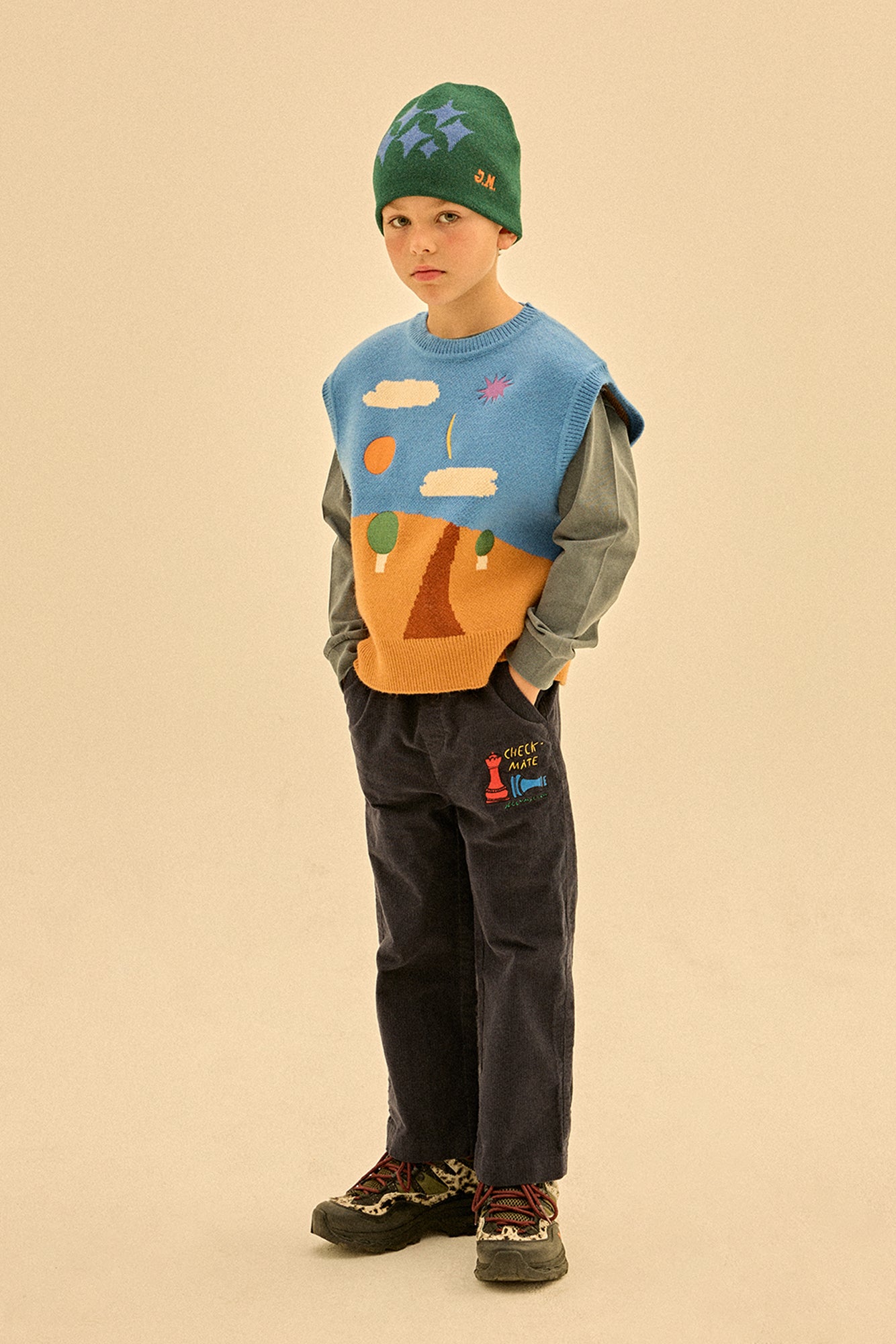 Landscape Knit Vest - BIG & BELG