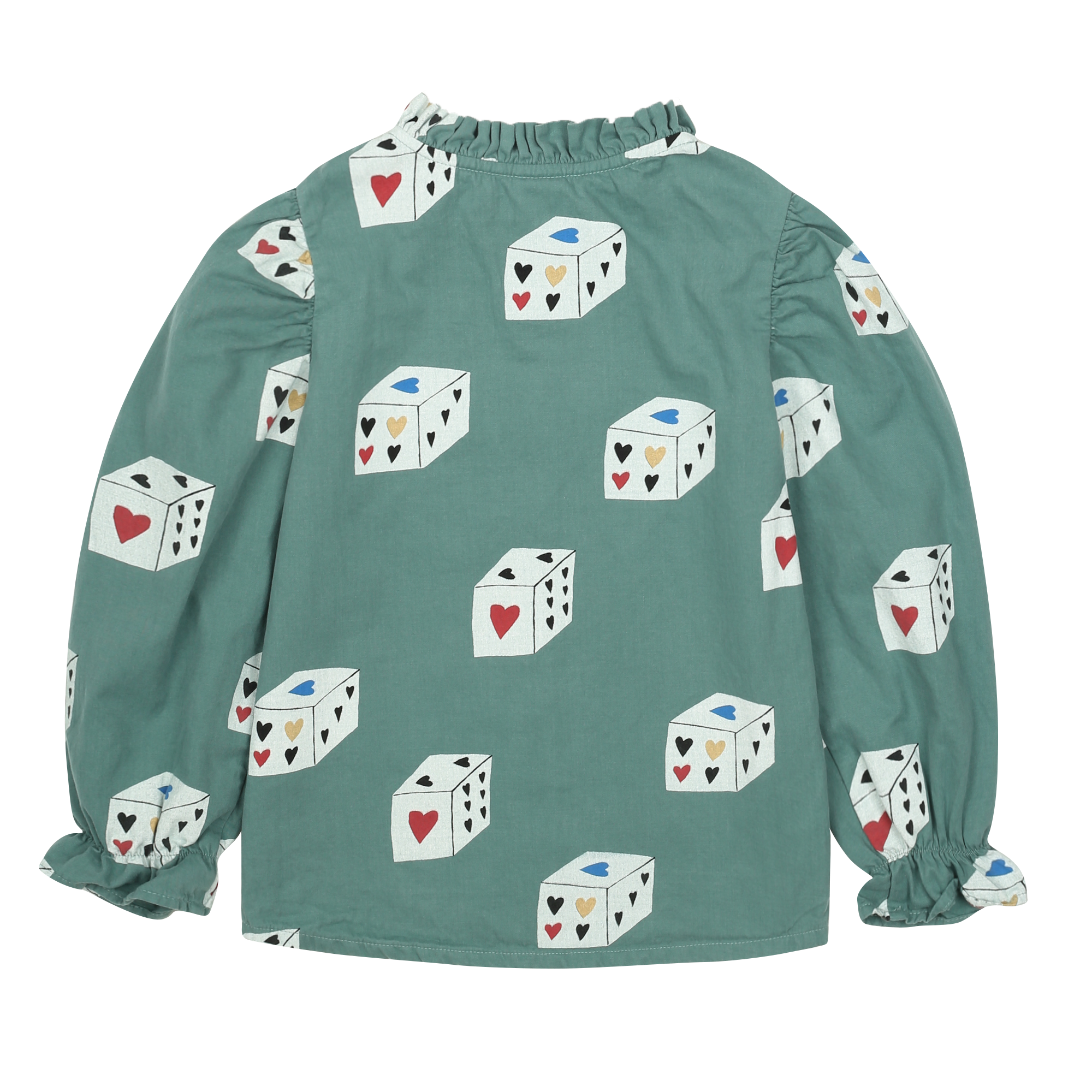 Heart Dice Shirring Blouse - BIG & BELG