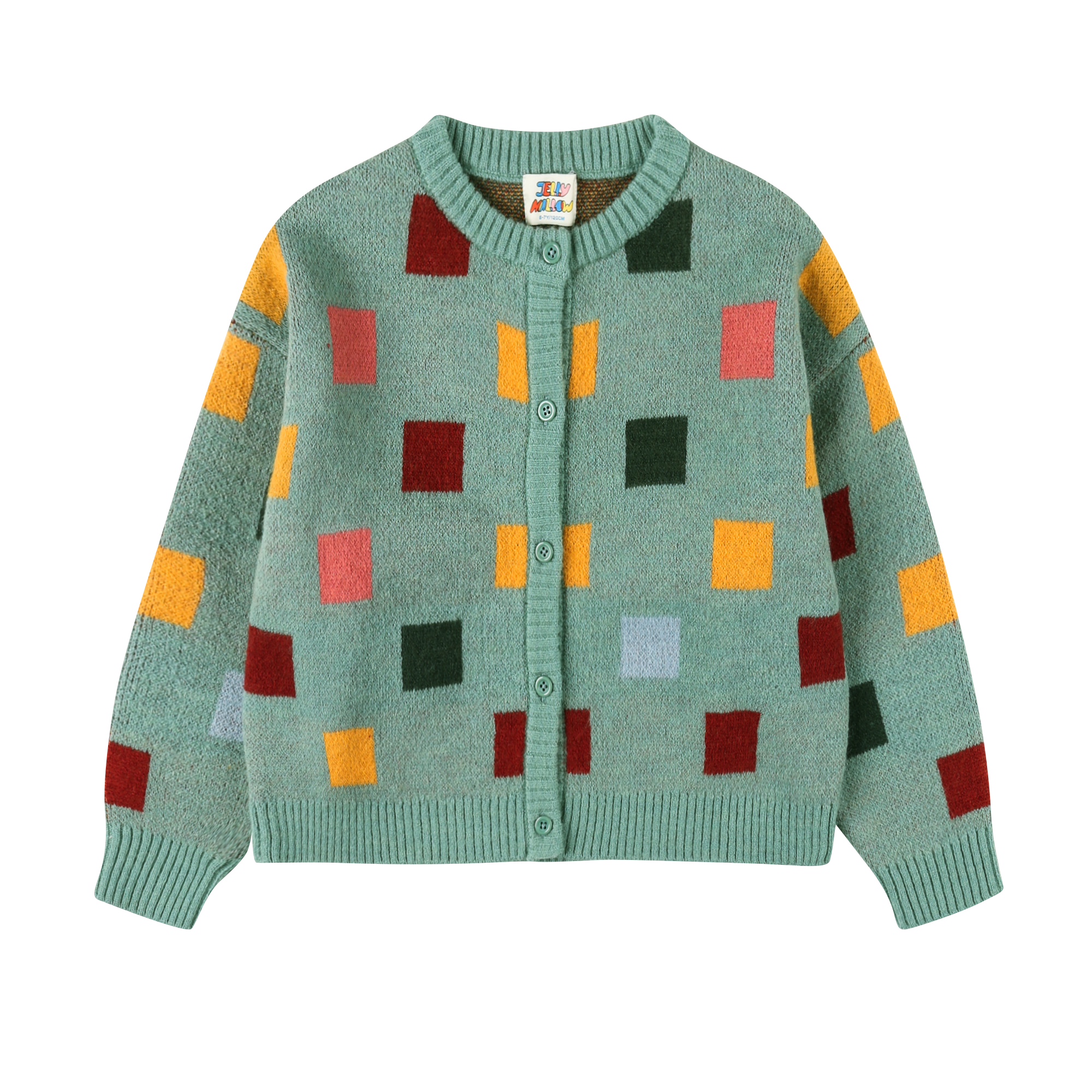 Square Block Cardigan - BIG & BELG