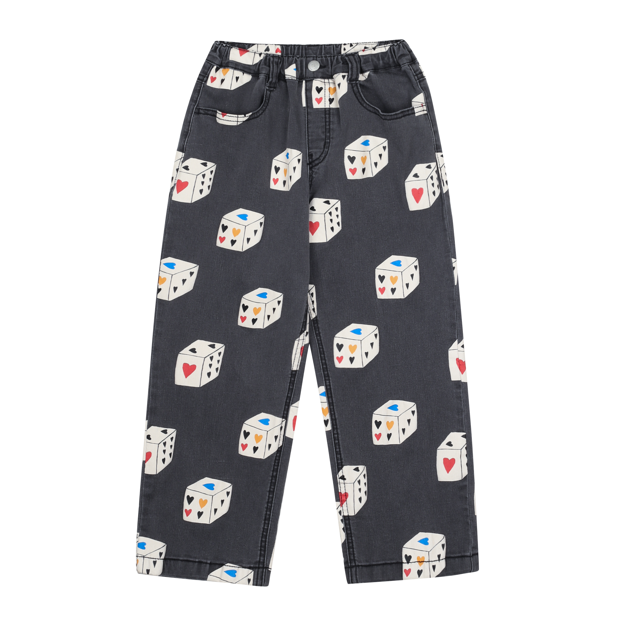 Heart Dice Denim Pants - BIG & BELG