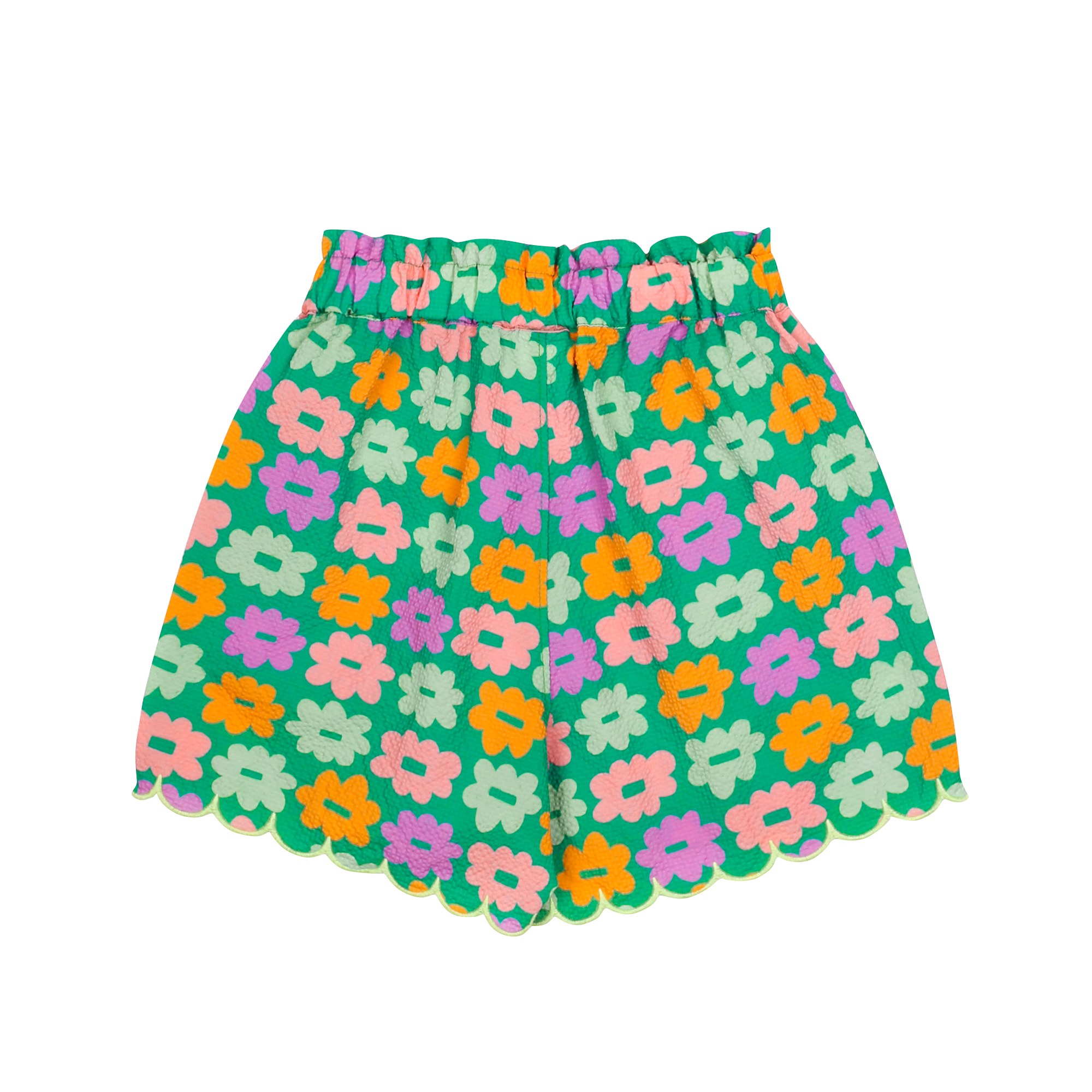 Flower Seersucker Shorts - BIG & BELG