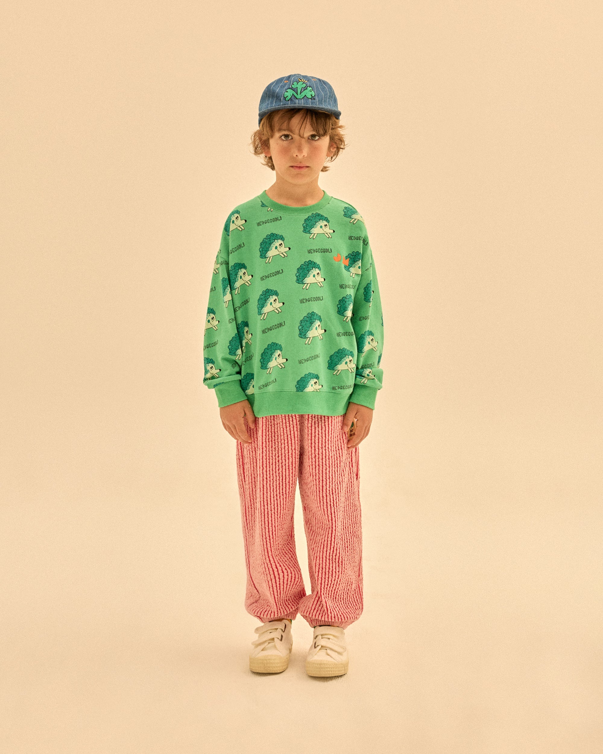 Broccoli Jacquard Aladdin Pants - BIG & BELG