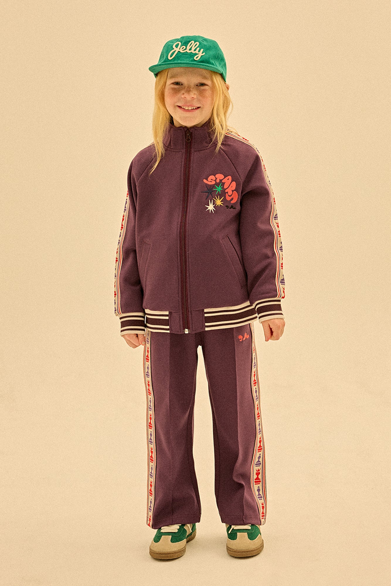 Chess Track Jacket_Purple - BIG & BELG