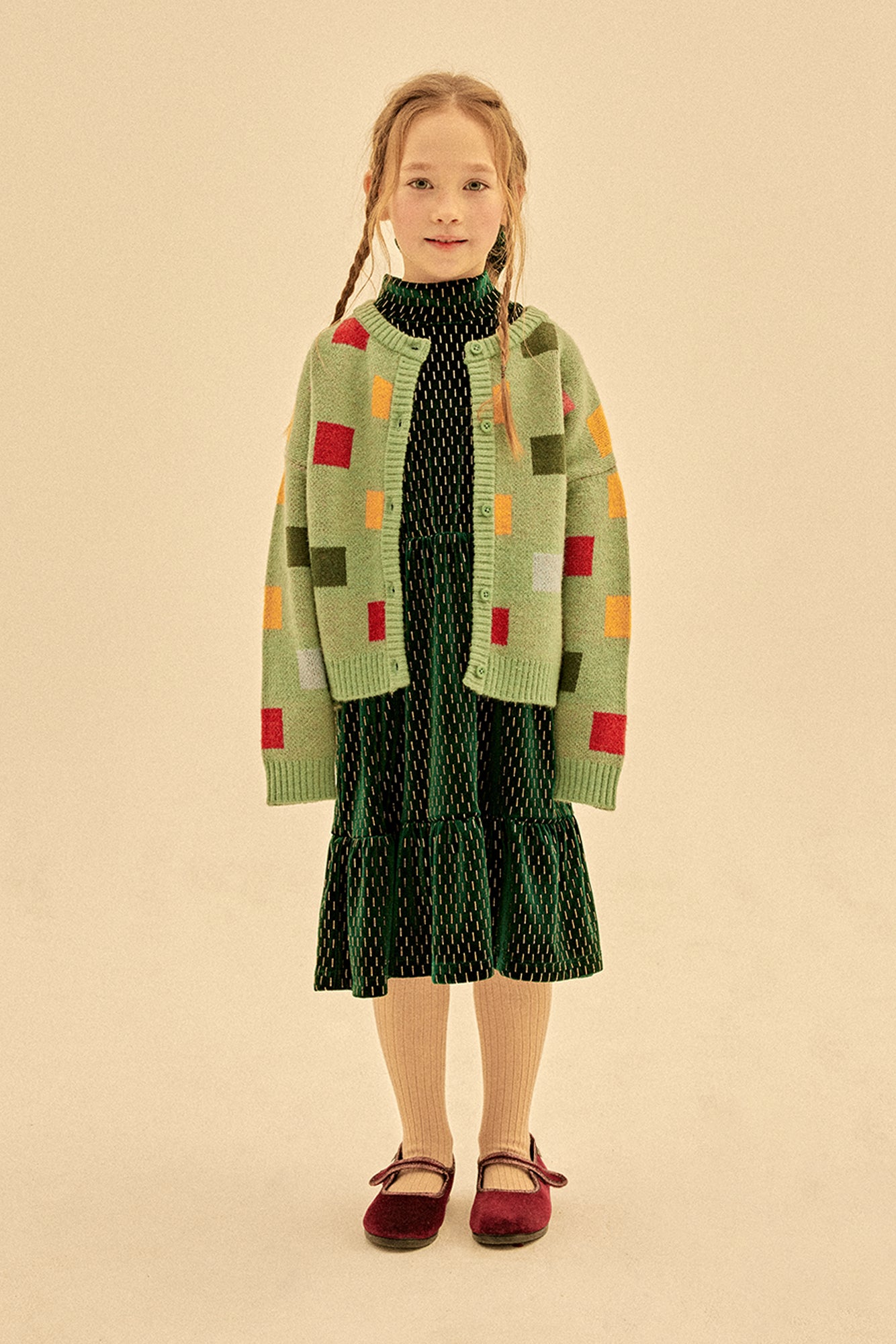 Square Block Cardigan - BIG & BELG