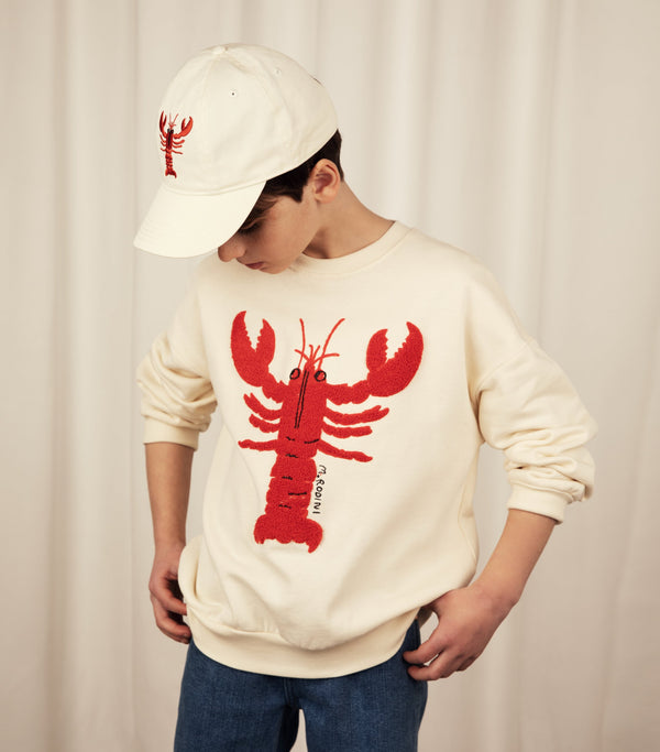 Lobster chenille emb sweatshirt