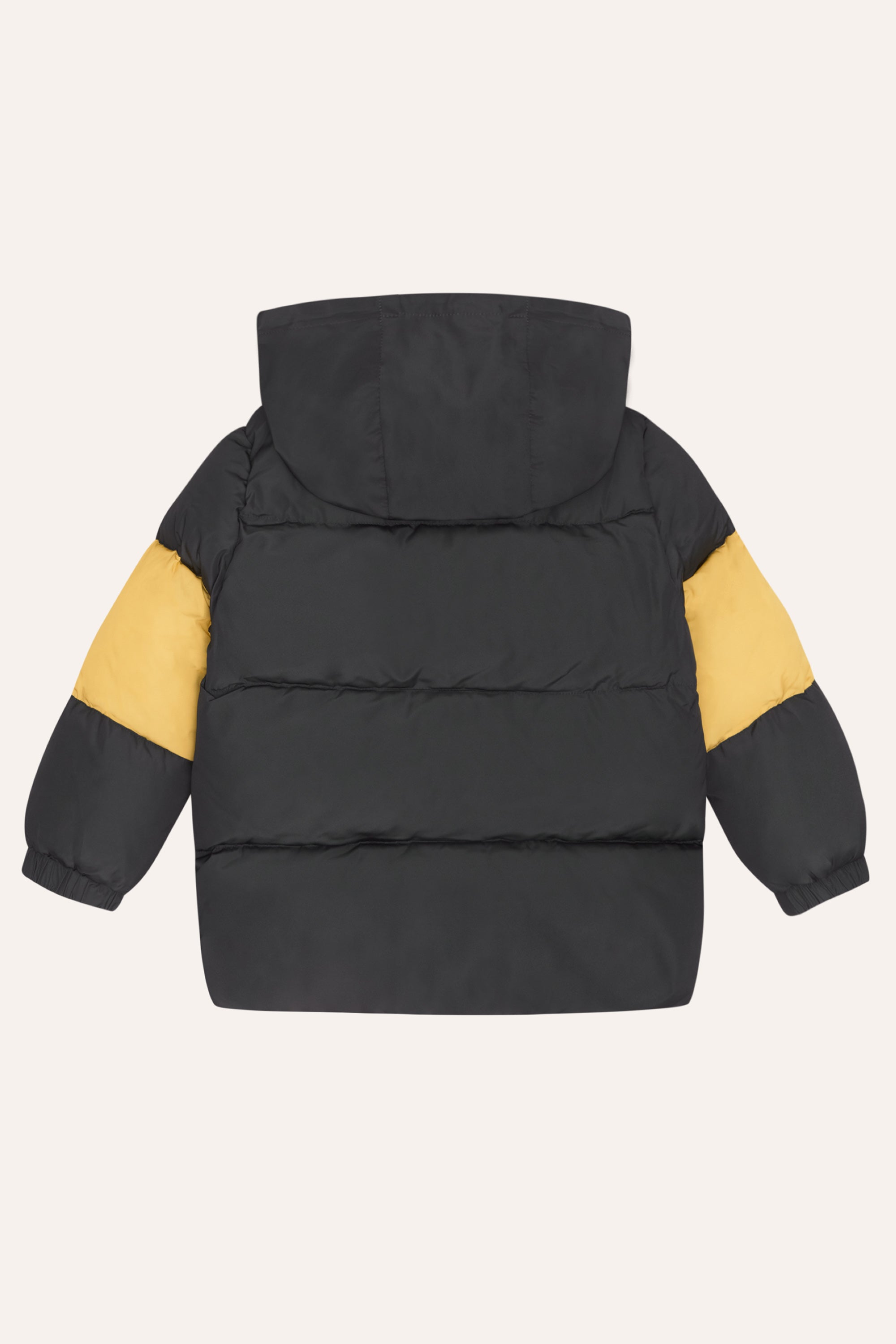 Grey Contrast Puffer Jacket