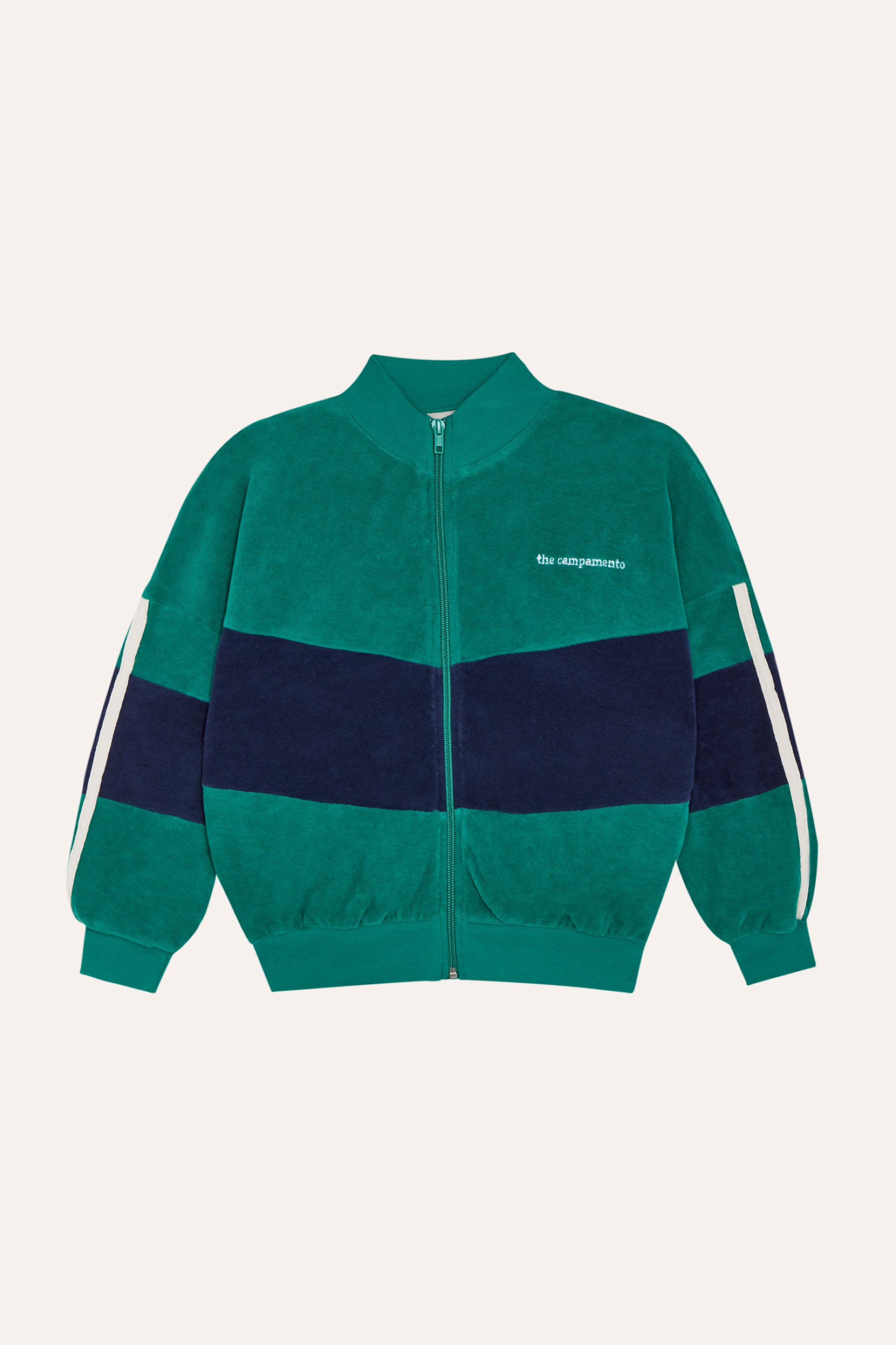 Green Color Block Sweatshirt