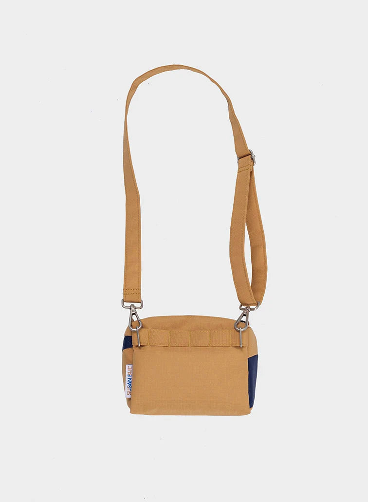 The New Bum Bag Camel & Navy Small - BIG & BELG