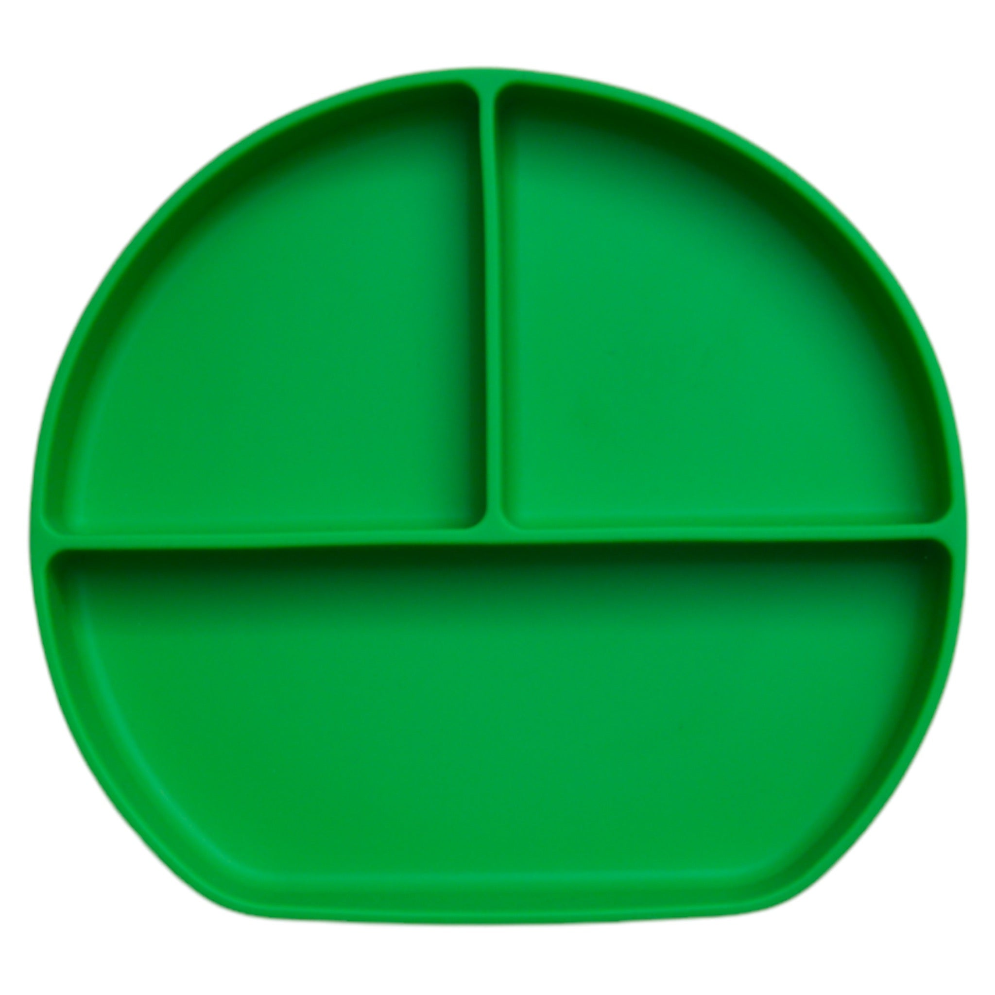 The plate - bright green