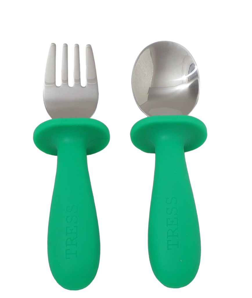 The spoon & fork - bright green