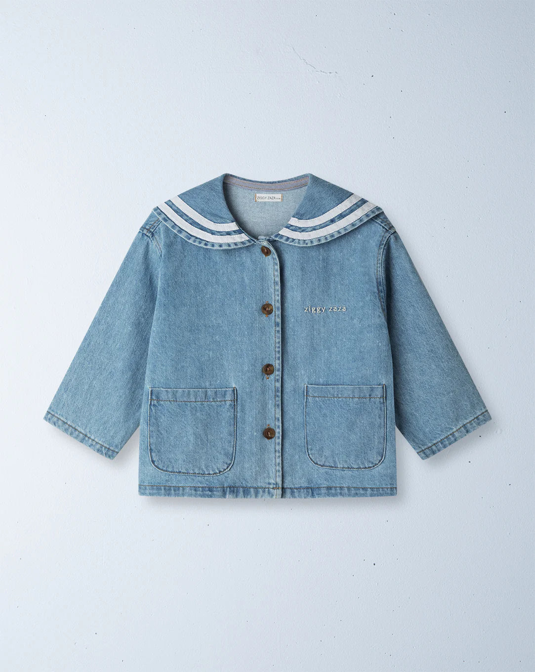 ahoy sailor jacket denim blue