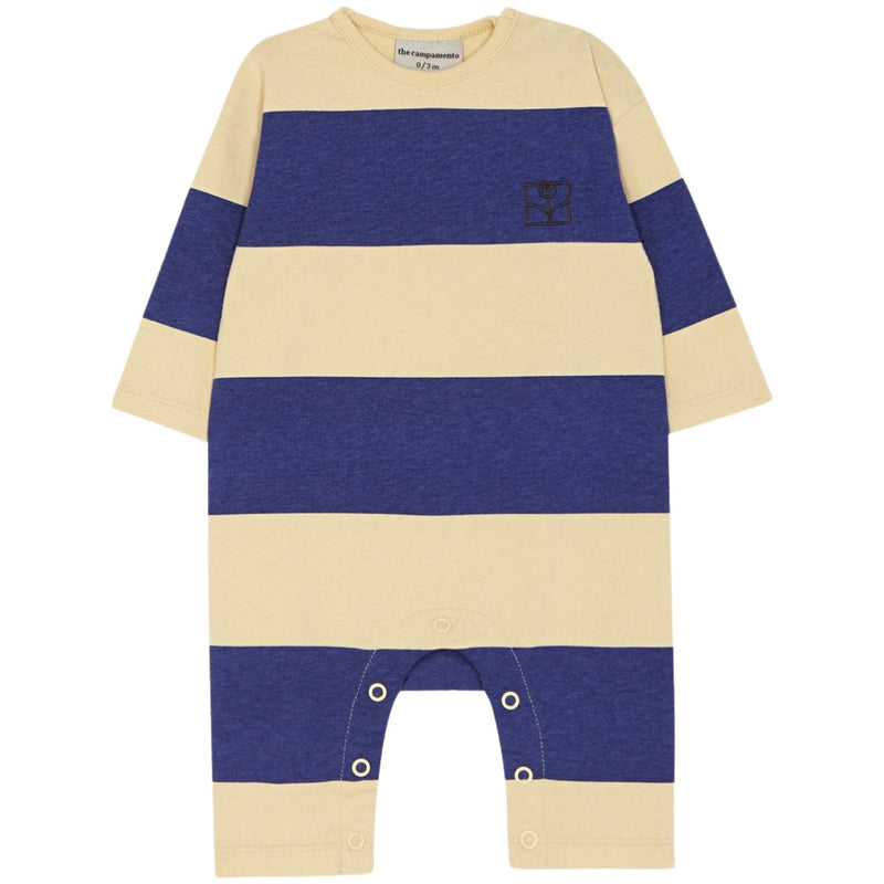 Blue Striped Baby Overall