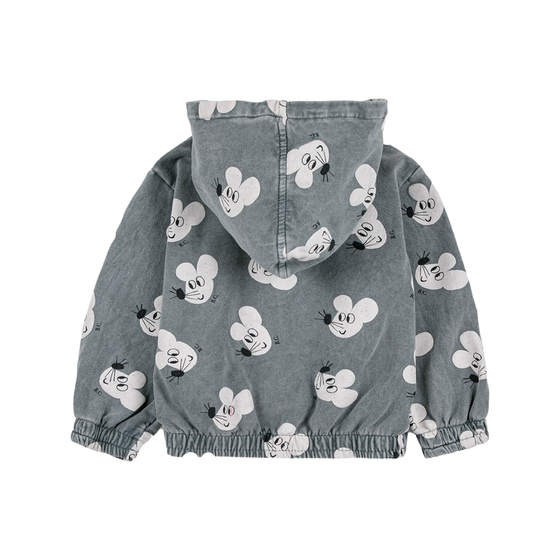 Baby Mouse all over zipped hoodie