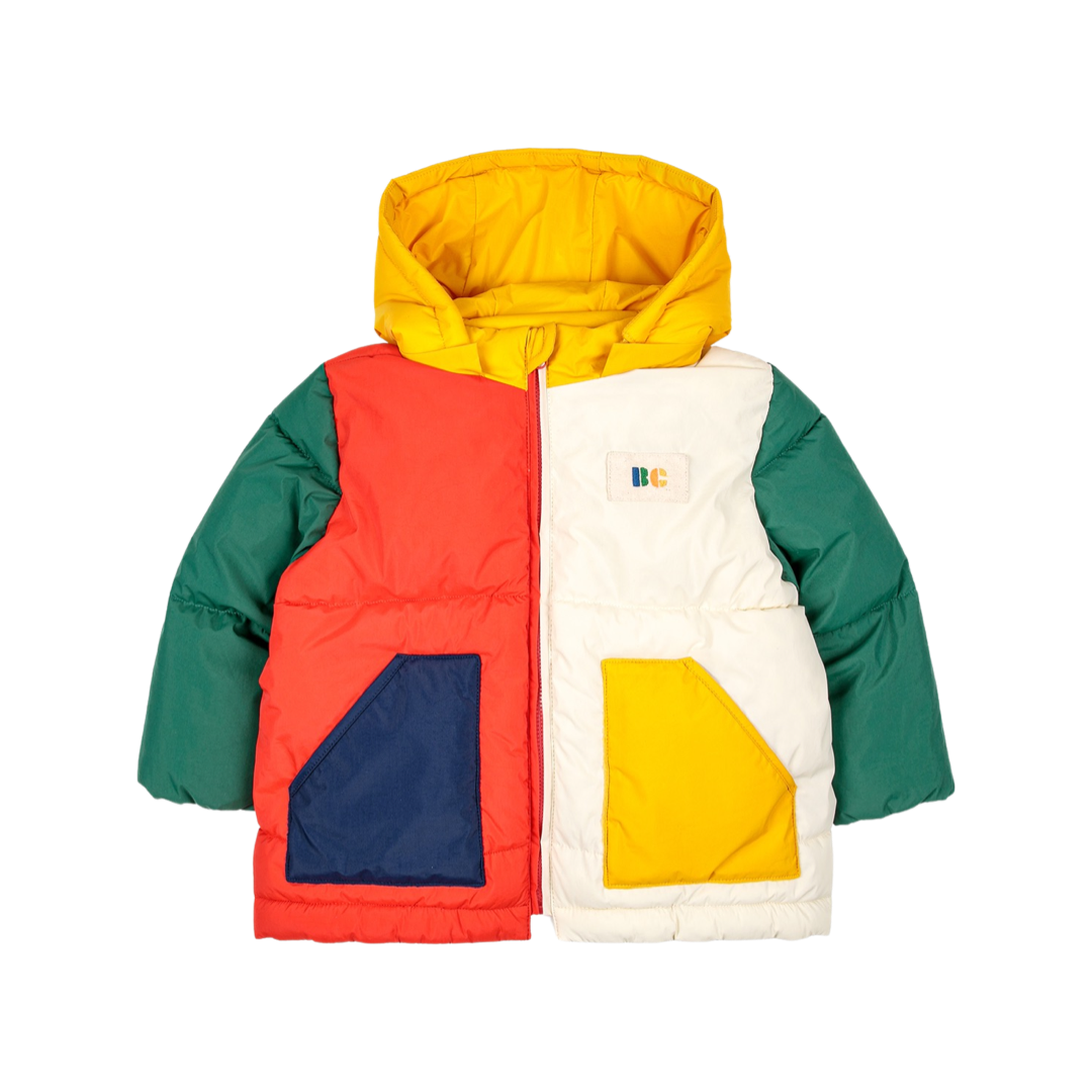 Baby Color Block hooded anorak
