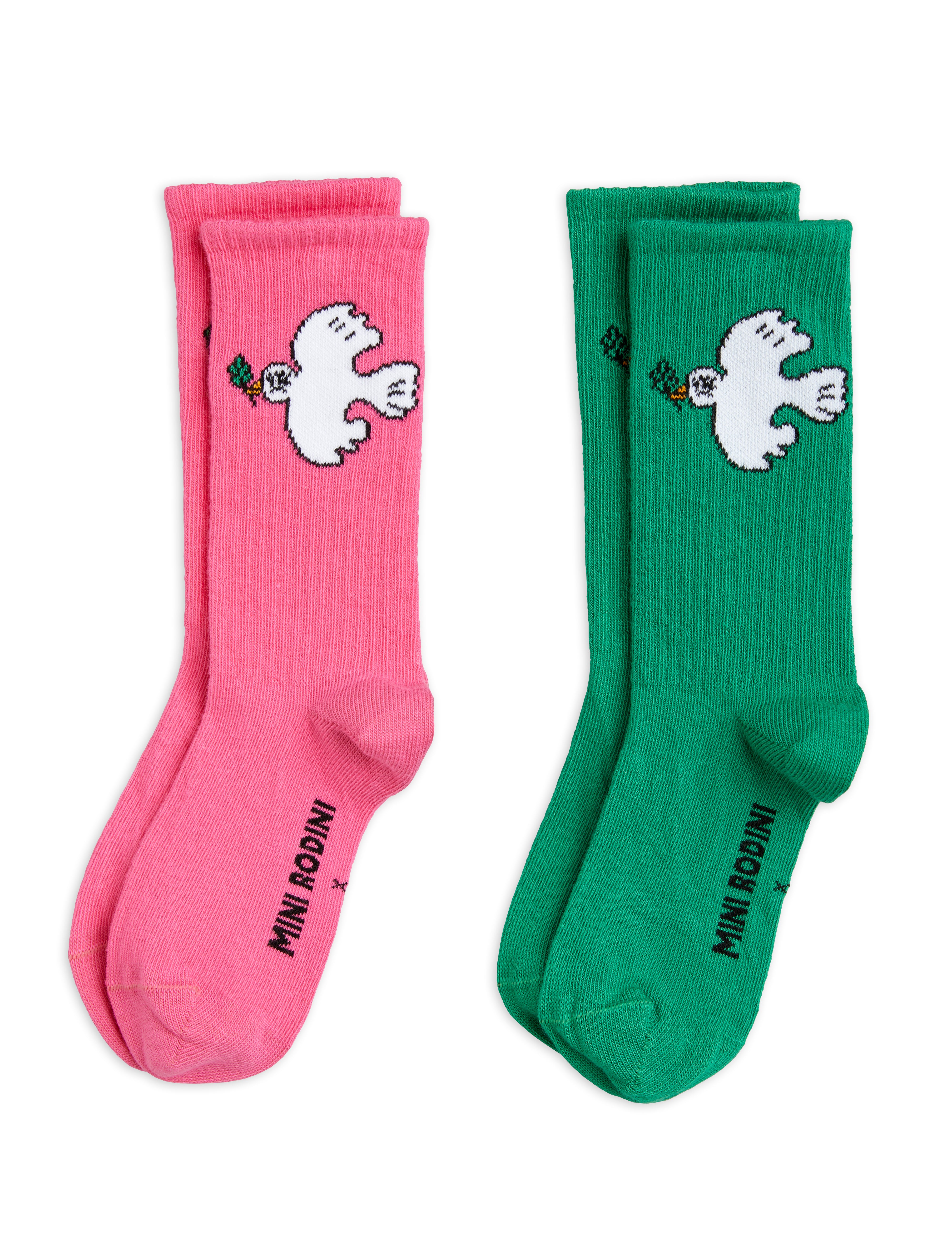 Mini Rodini MR x Wrangler Peace dove 2-pack socks