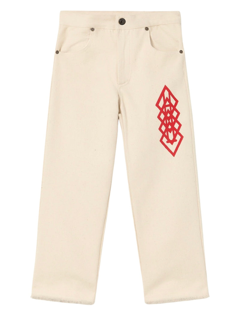 RAW ANT KIDS PANTS White