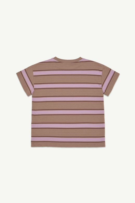 Loose Tee - Burlwood Stripe Jersey - BIG & BELG