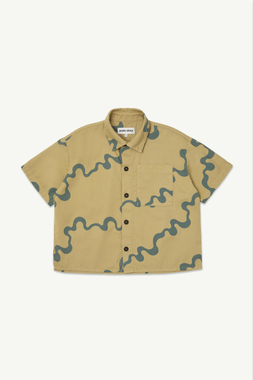 Short Sleeve Shirt - Incense Twill - BIG & BELG