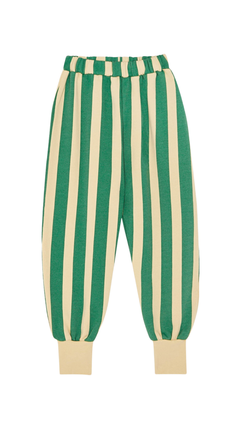 Green Stripes Kids Jogging Trousers