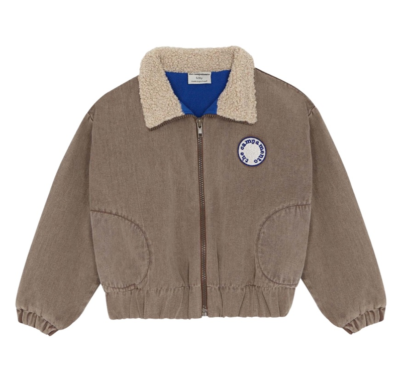 Brown Washed Kids Jacket