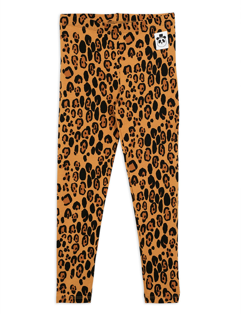 MINI RODINI Basic leopard leggings