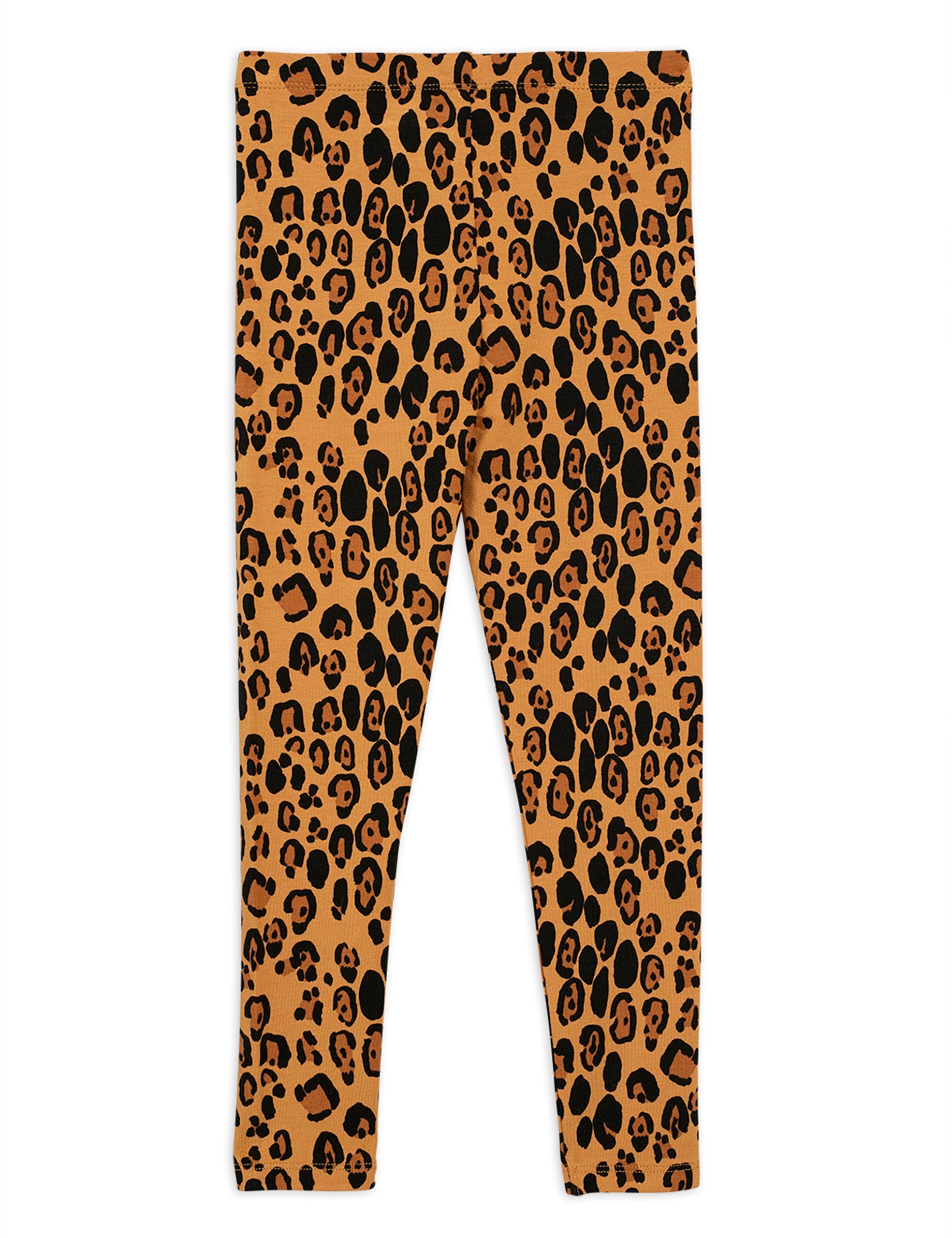 MINI RODINI Basic leopard leggings