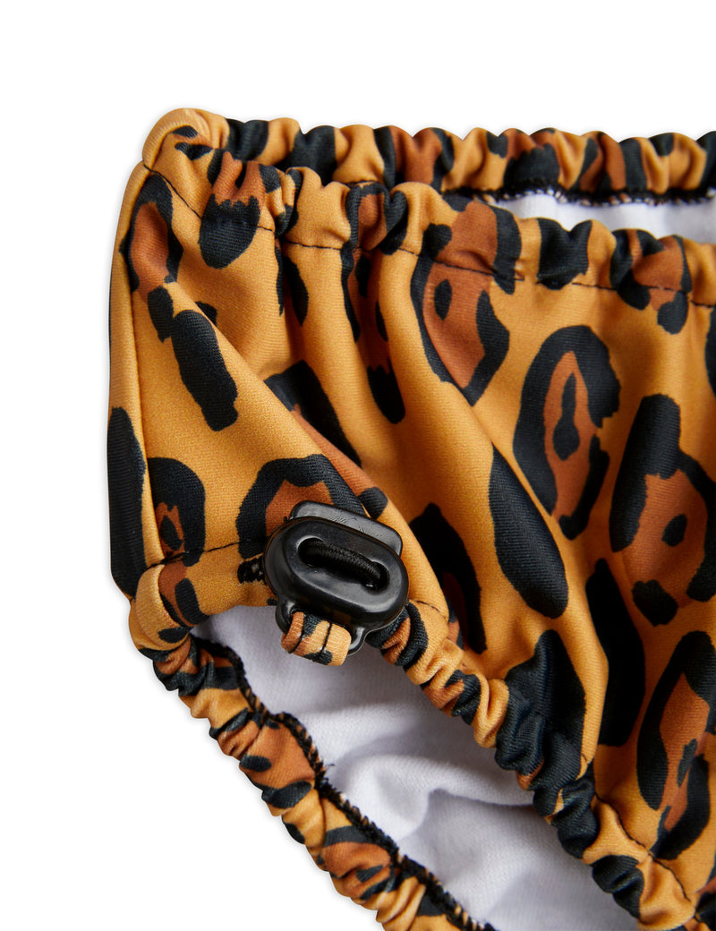 MINI RODINI Leopard baby uv swim pants