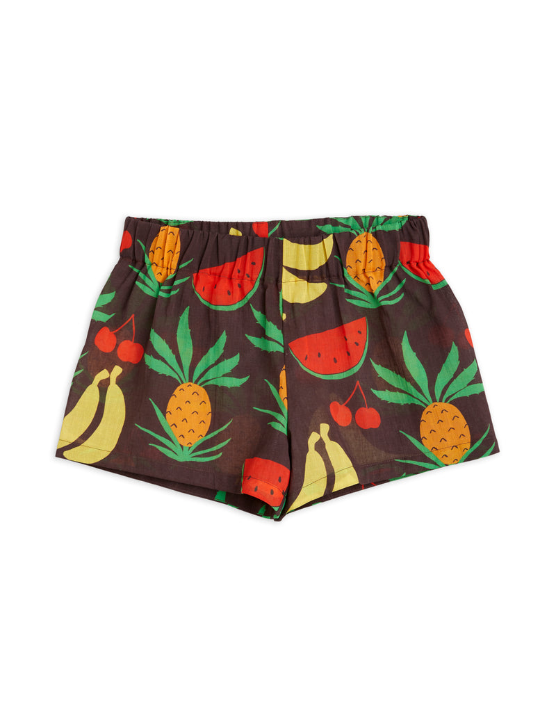 MINI RODINI Fruits woven shorts