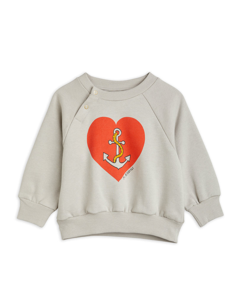 MINI RODINI Sailors heart sweatshirt