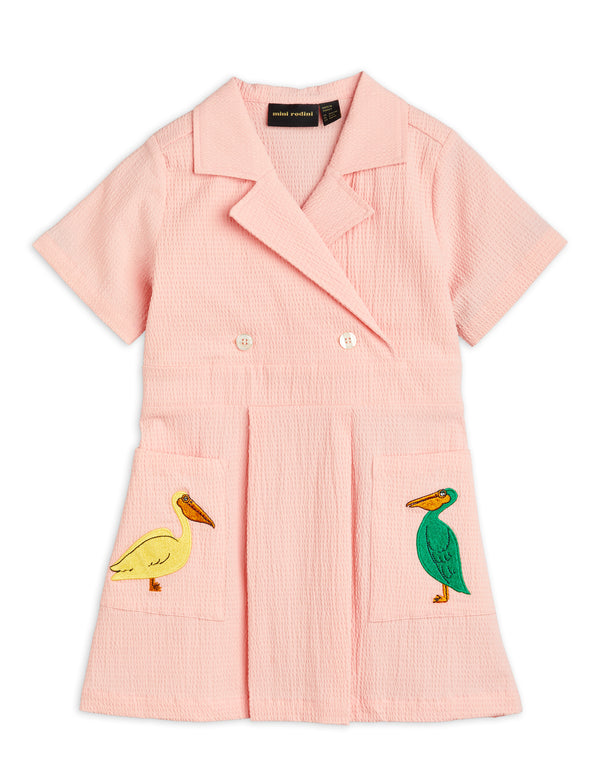 MINI RODINI Pelican woven dress