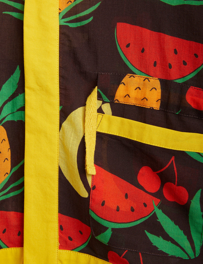 MINI RODINI Fruits woven tunic