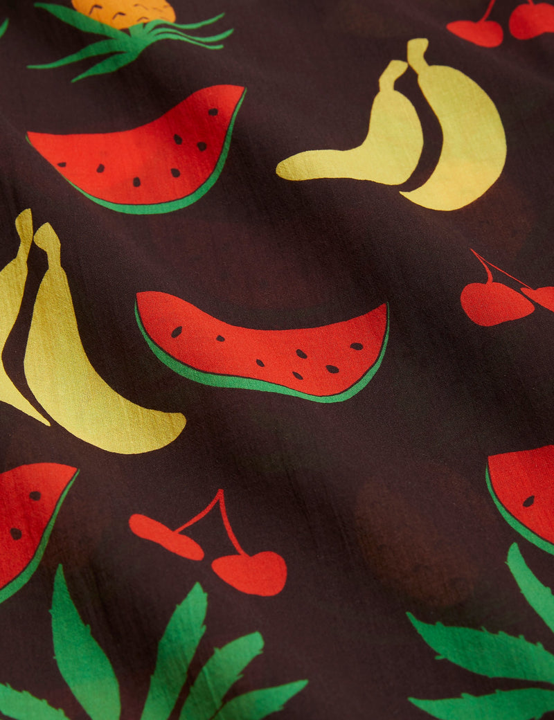 MINI RODINI Fruits woven shirt
