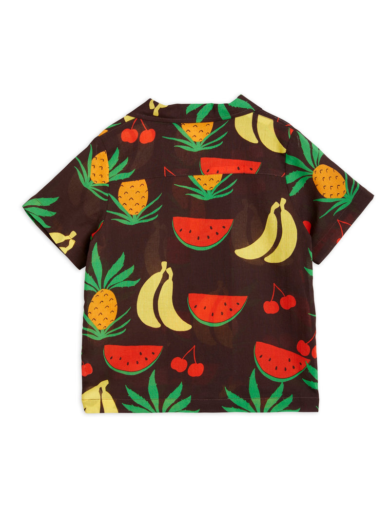 MINI RODINI Fruits woven shirt