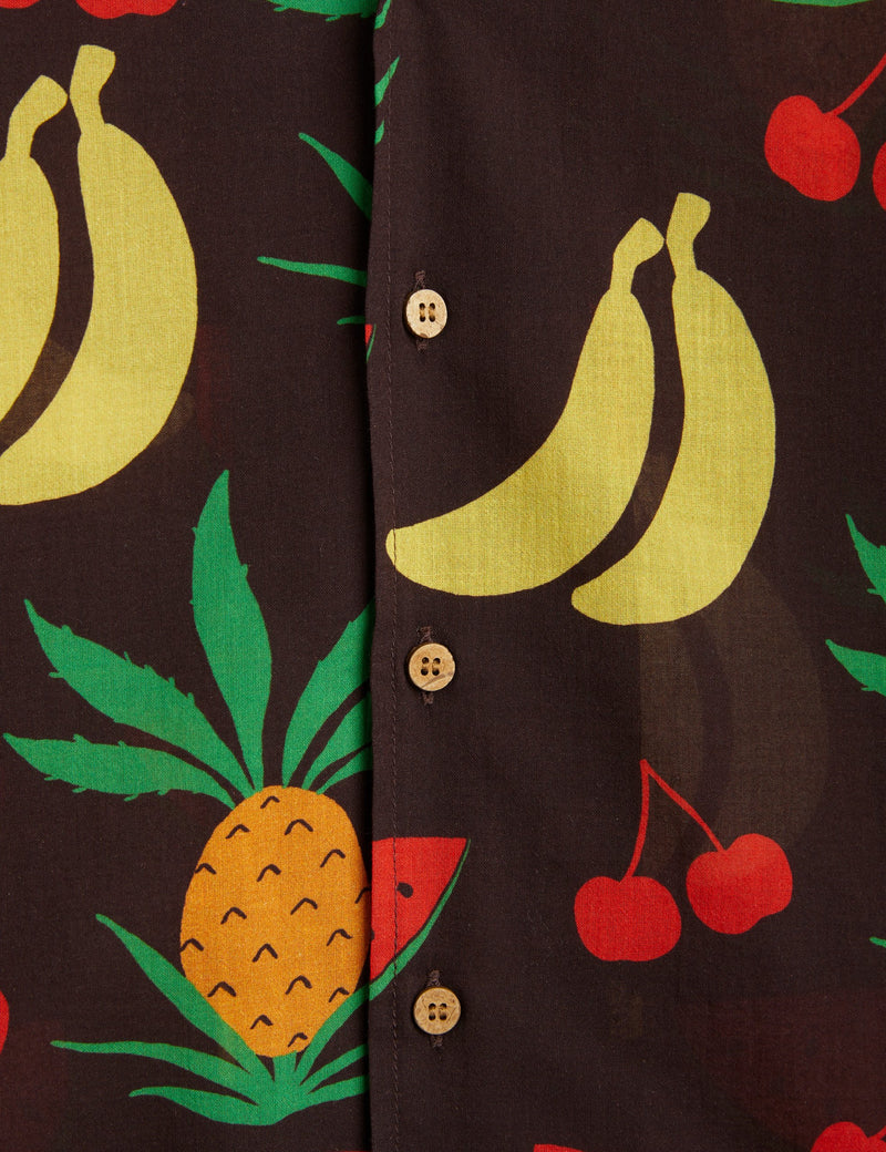 MINI RODINI Fruits woven shirt