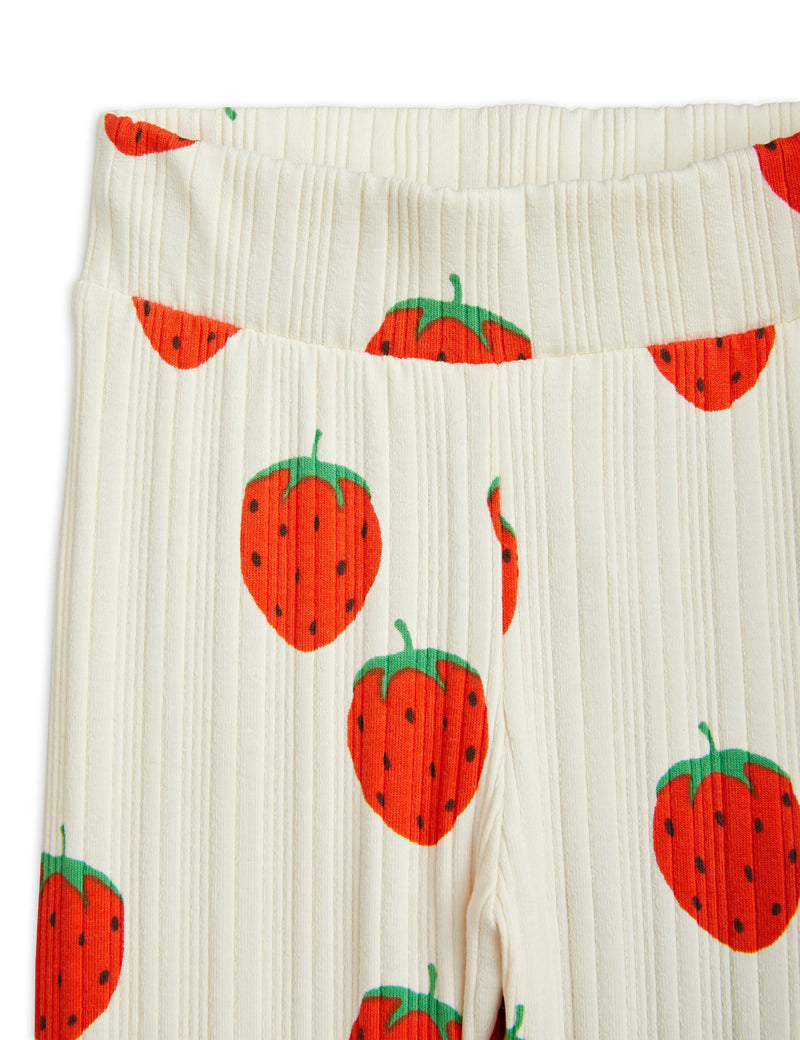 MINI RODINI Strawberries baby leggings
