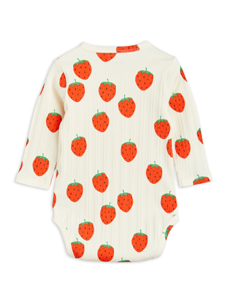 MINI RODINI Strawberries long sleeve body
