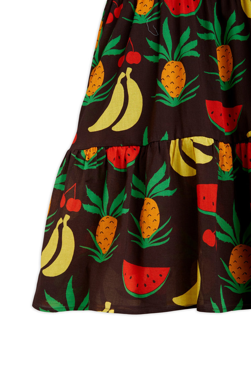 MINI RODINI Fruits woven dress