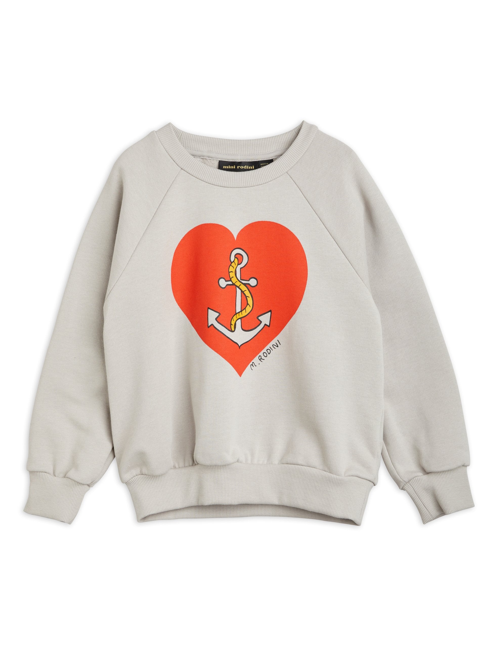 MINI RODINI Sailors heart sweatshirt