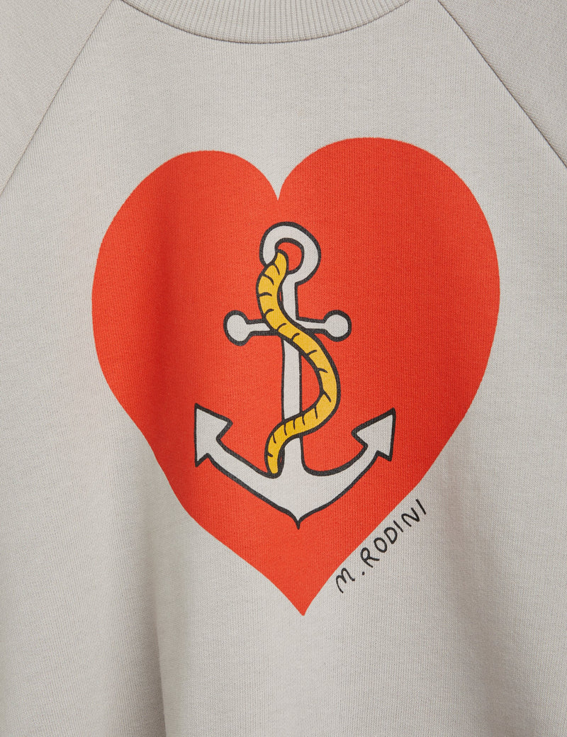 MINI RODINI Sailors heart sweatshirt