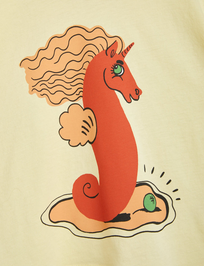 MINI RODINI Unicorn seahorse sp ss tee