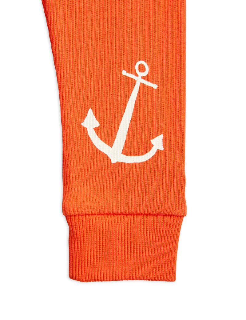 MINI RODINI Skipper anchor baby leggings